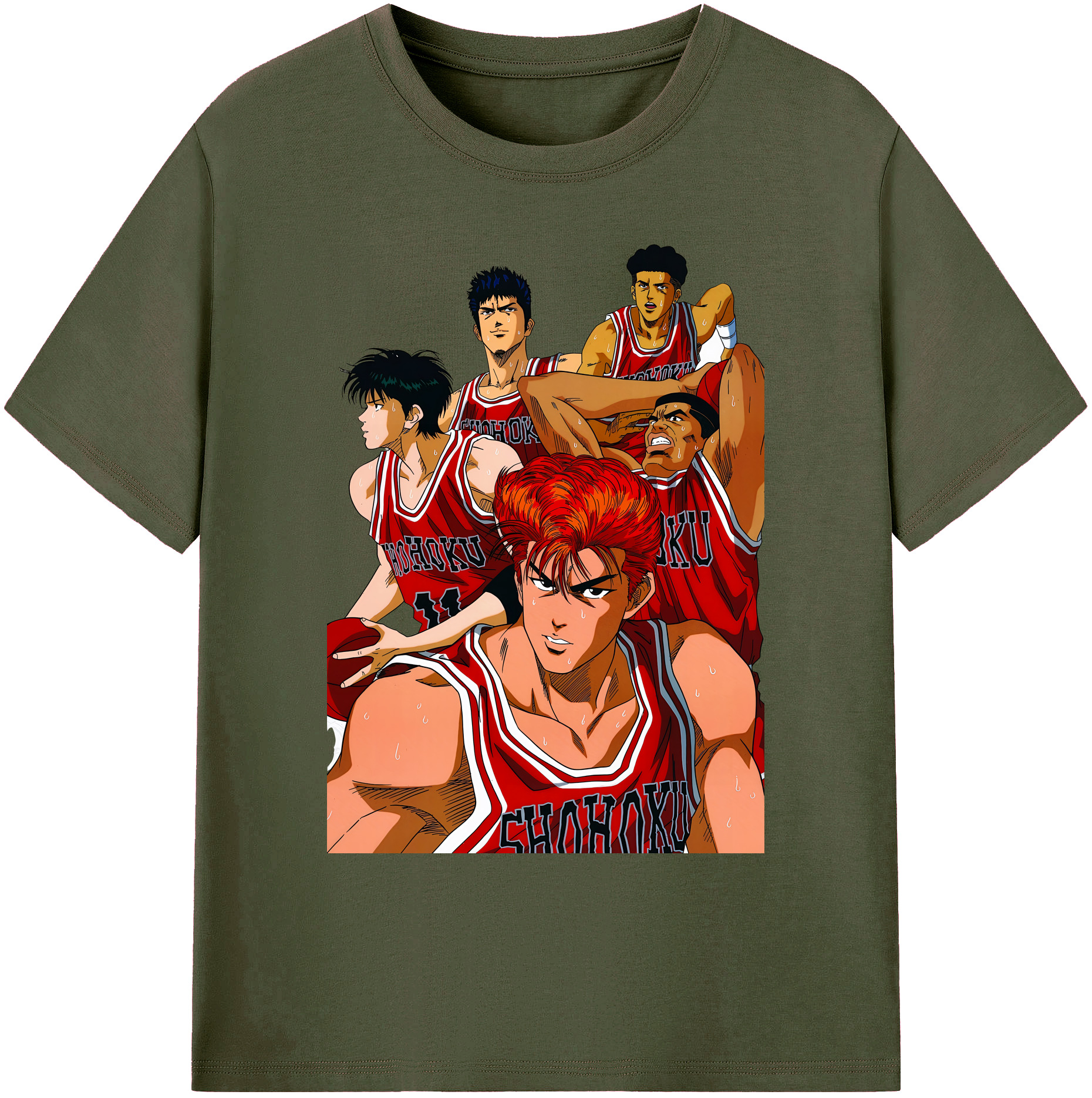 （画像用） SLAM DUNK／スラムダンク 綿100％ メンズ半袖Tシャツ｜肌触りやわらか＆通気性